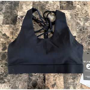 GLYDER INFINITY BRA BLACK COLOR SIZE MEDIUM NWT
